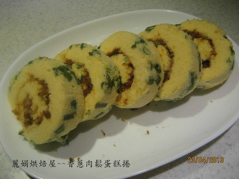 香蔥肉松蛋糕卷