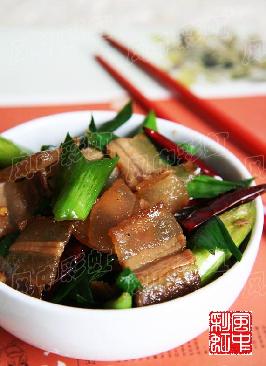 青蒜炒臘肉