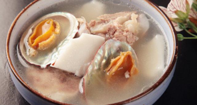 椰汁鮑魚排骨湯