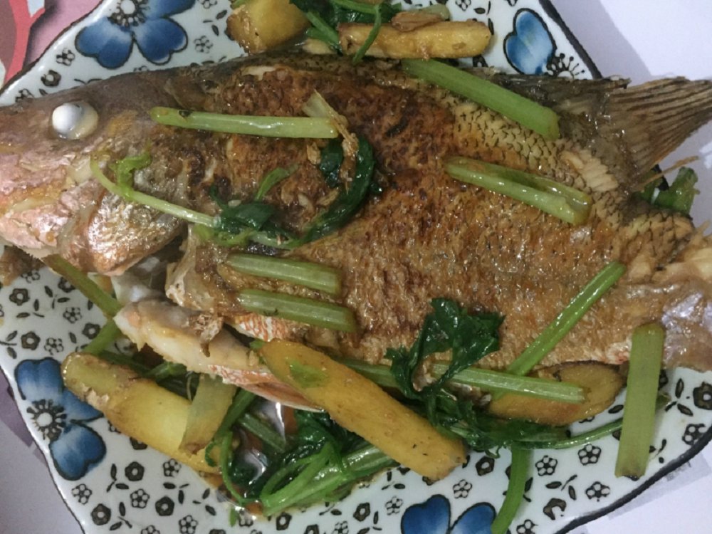 燜煮不知名海魚