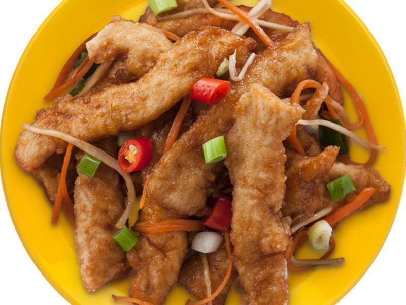 蔥燒虱目魚柳