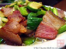 西葫蘆炒熏肉