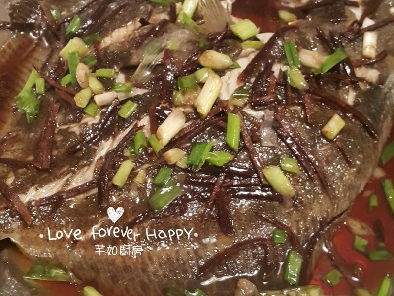 陳皮清蒸比目魚