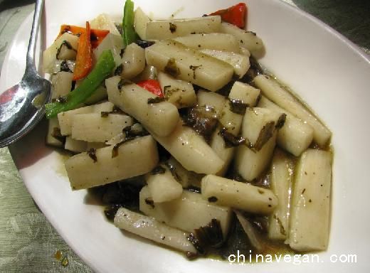 橄欖菜炒山藥