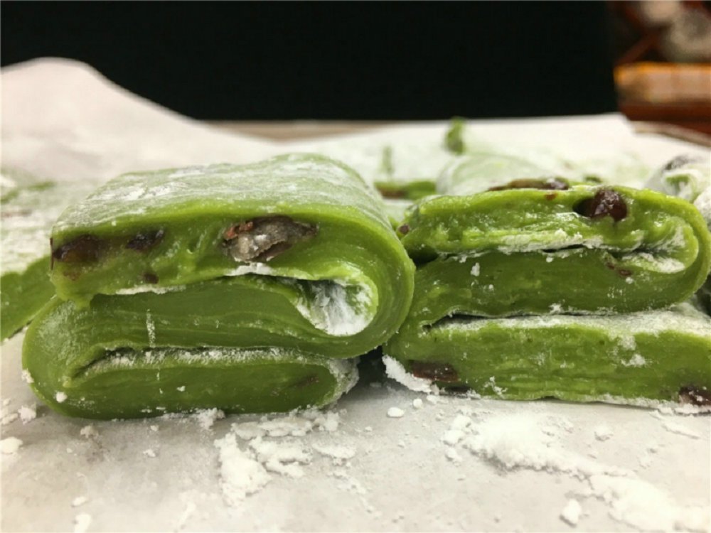 抹茶紅蜜豆麻薯