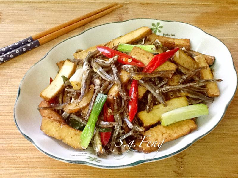 豆干炒小魚干