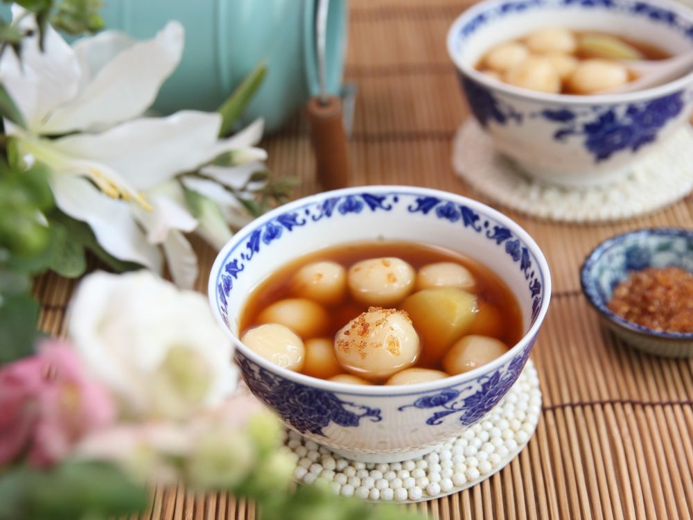 姜茶湯圓