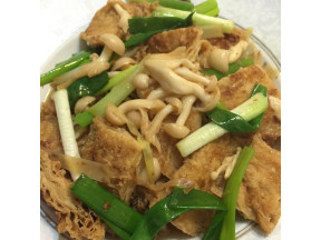 鹵豆皮鮮菇白菜