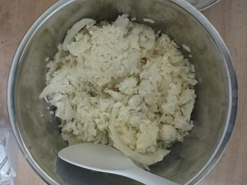 電鍋魚肉高麗菜炊飯