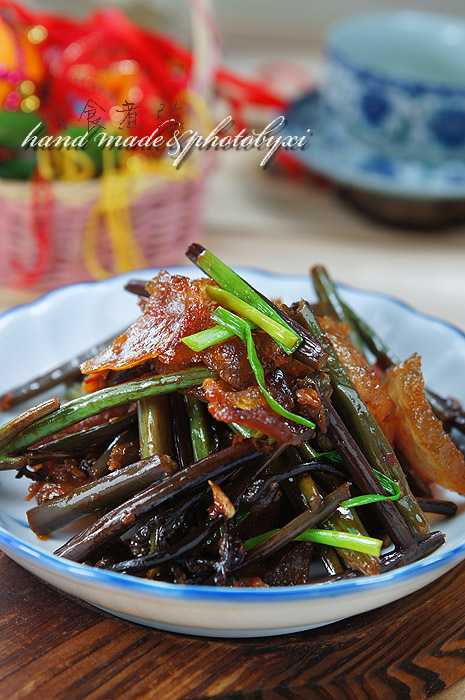 臘肉炒蕨菜