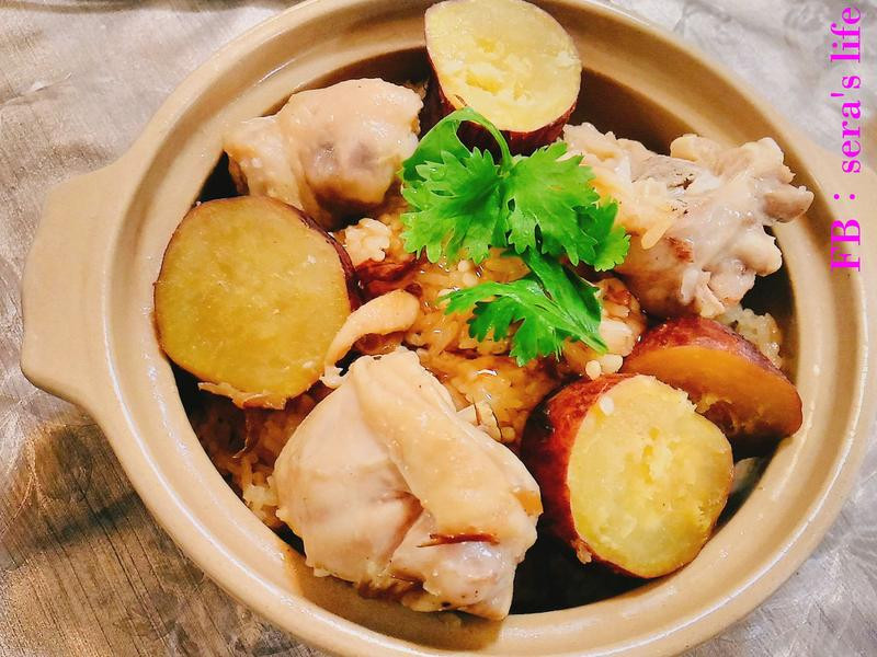 栗子地瓜雞肉炊飯