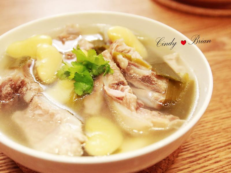 青蒜皇帝豆排骨湯