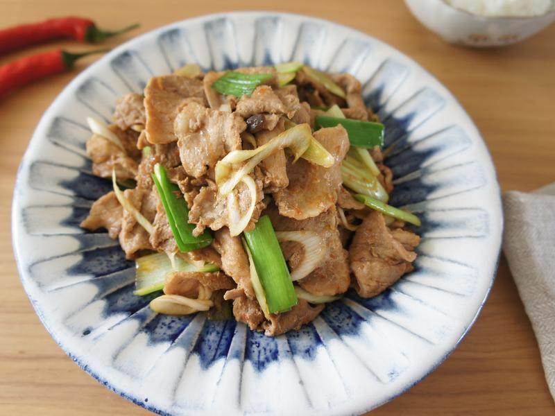 豆瓣青蒜肉片