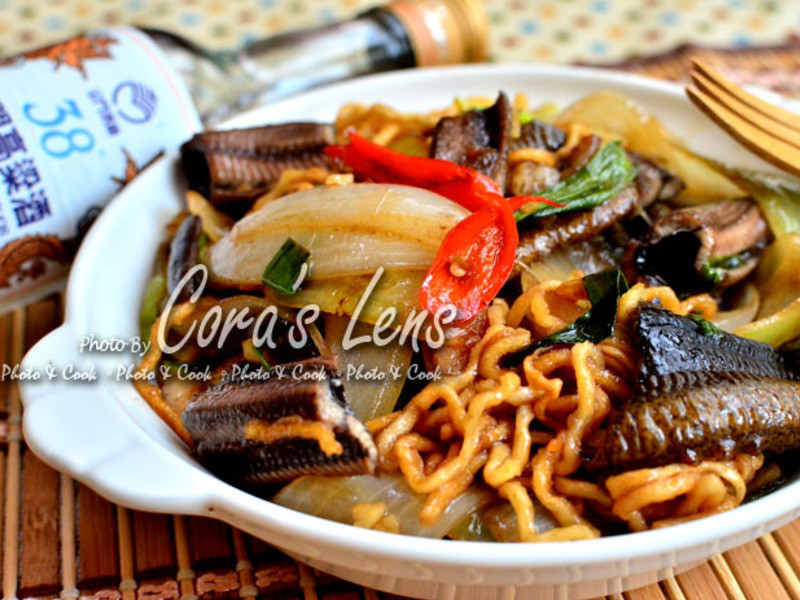 干炒鱔魚意面