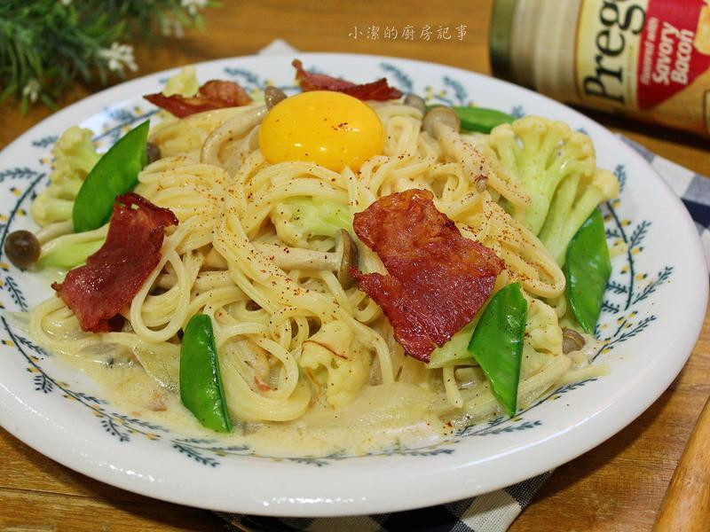培根蛋黃意大利面
