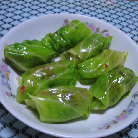 圓白菜包飯