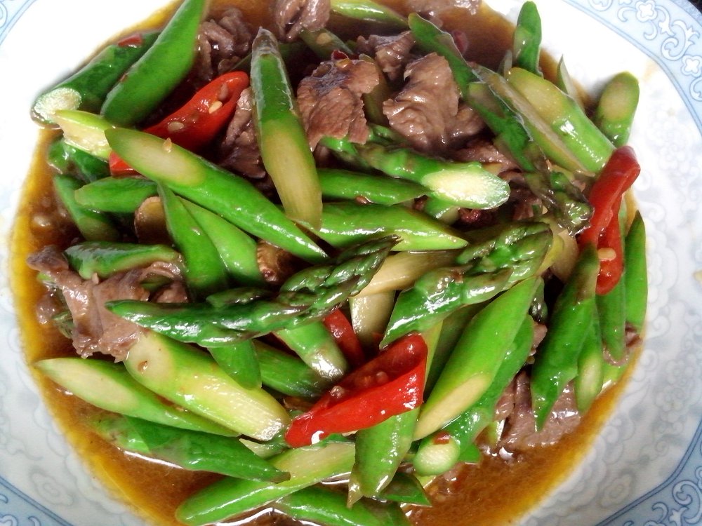 蘆筍炒牛肉