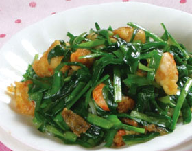 韭菜炒鮮蝦