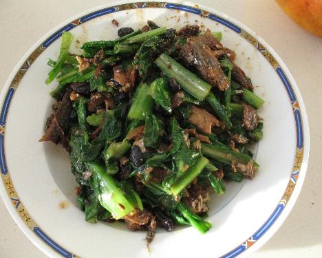 豆豉鯪魚油麥菜