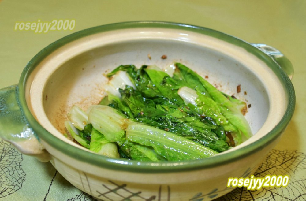 蝦醬蒜茸爆生菜