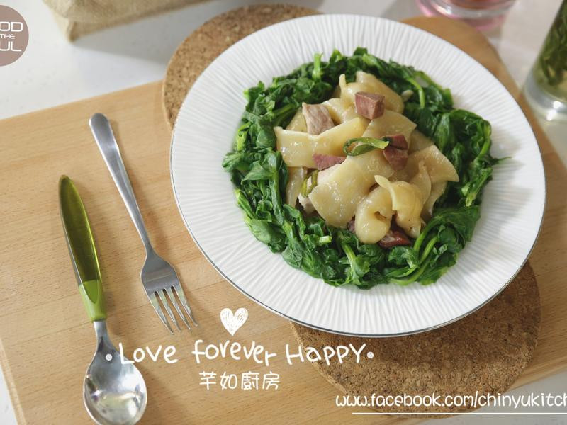 美顏豆苗上湯燴花膠