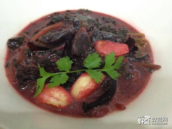 皮蛋上湯紫莧菜