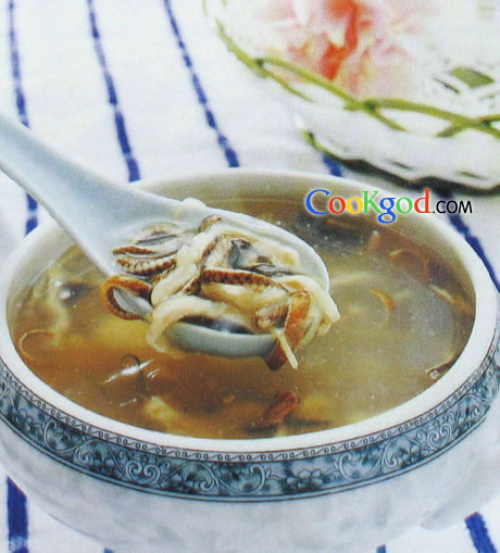 雞絲鱔魚湯