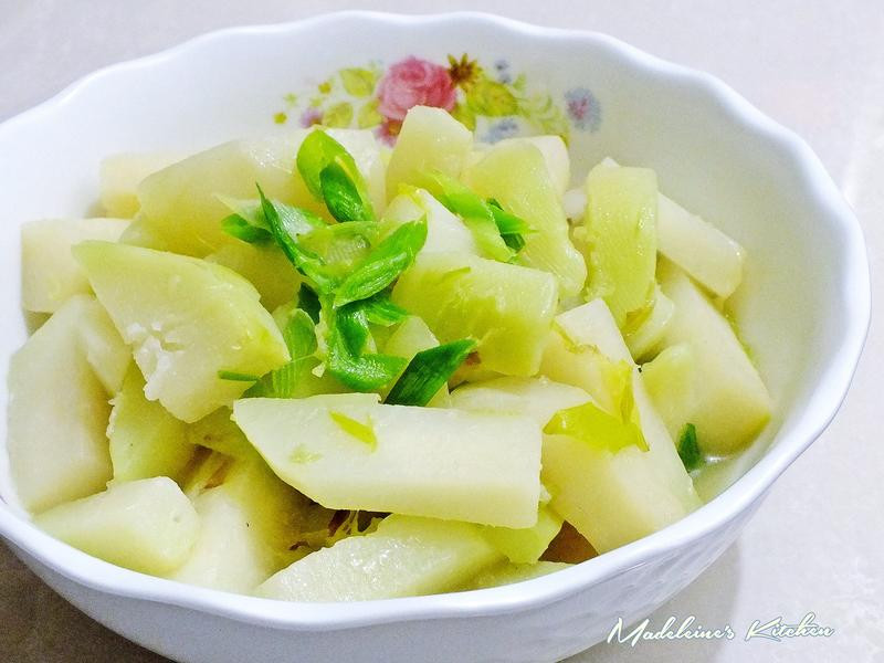 蒜苗炒大頭菜