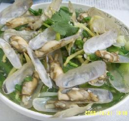蟶子蒸絲瓜