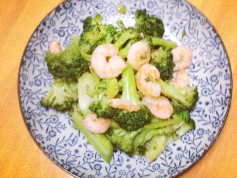 蒜蓉西蘭花炒蝦仁