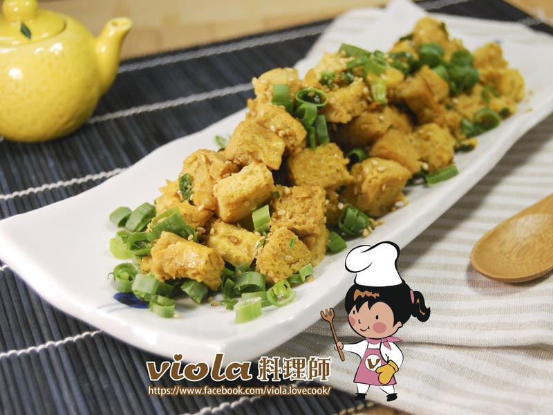 蔥花芝麻凍豆腐