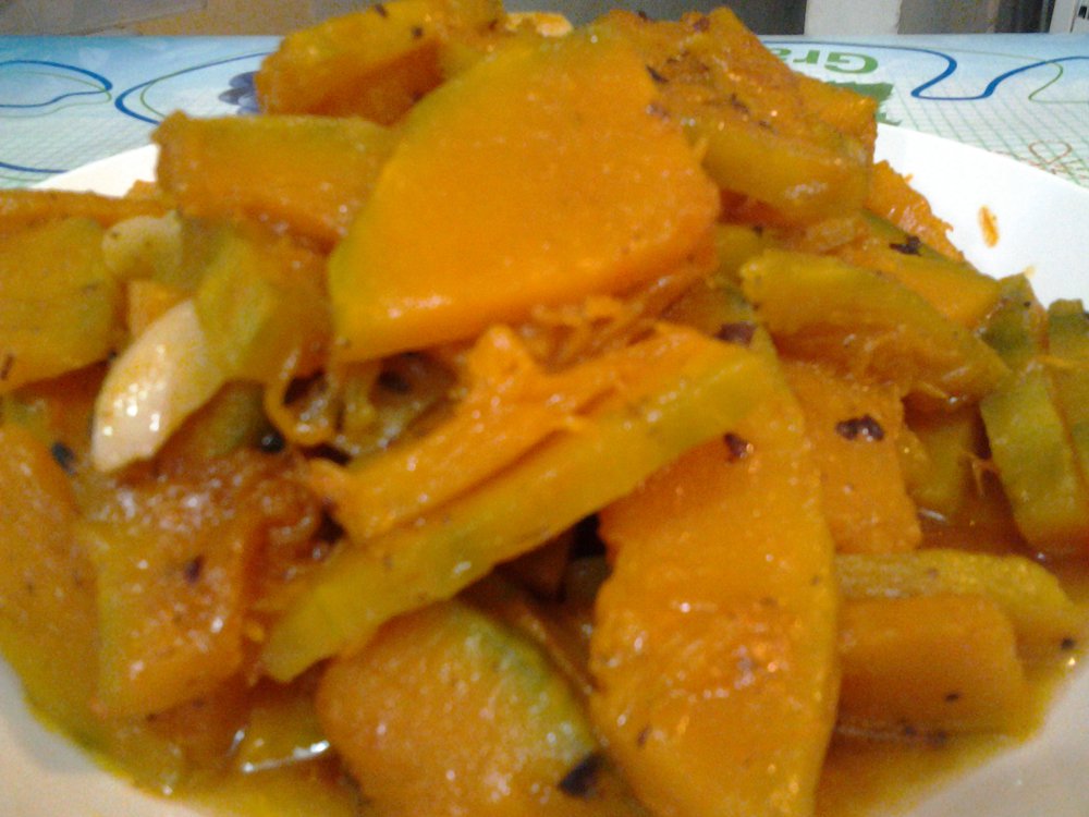 蒜頭豆豉炒南瓜