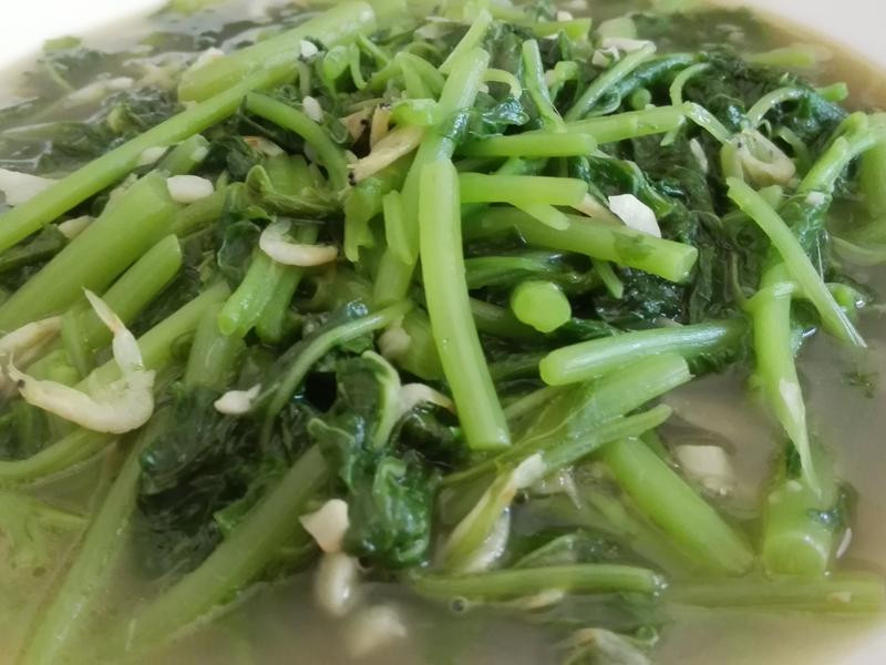 莧菜炒蝦皮