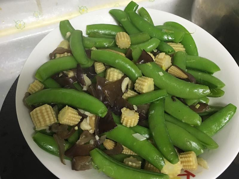 炒豌豆莢