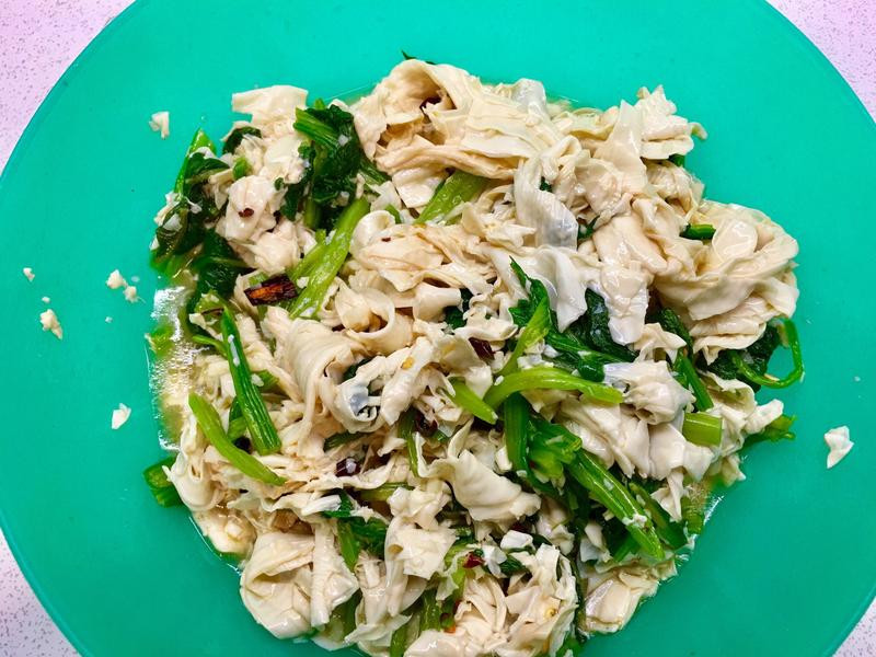 熗拌腐竹菠菜