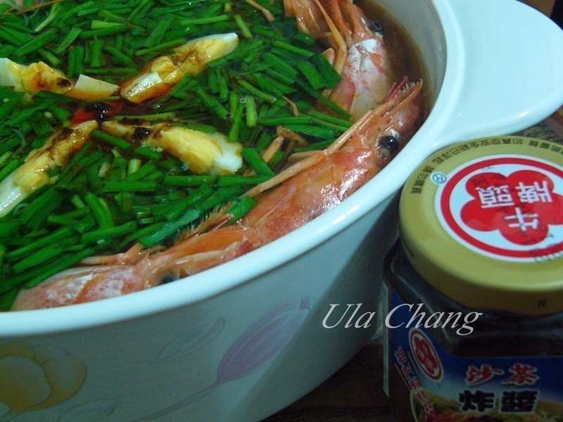 沙茶炸醬紅蝦米粉湯