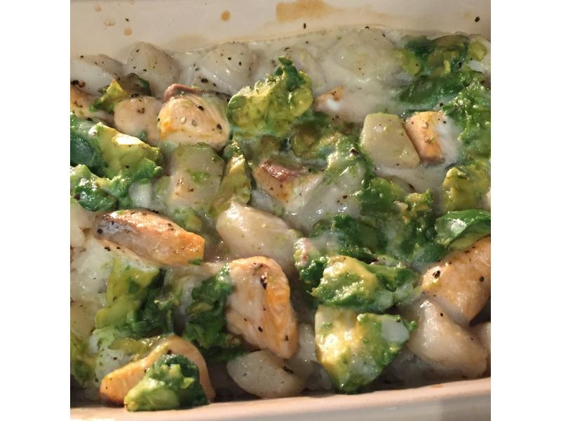 滋味牛油果三文魚帶子焗飯