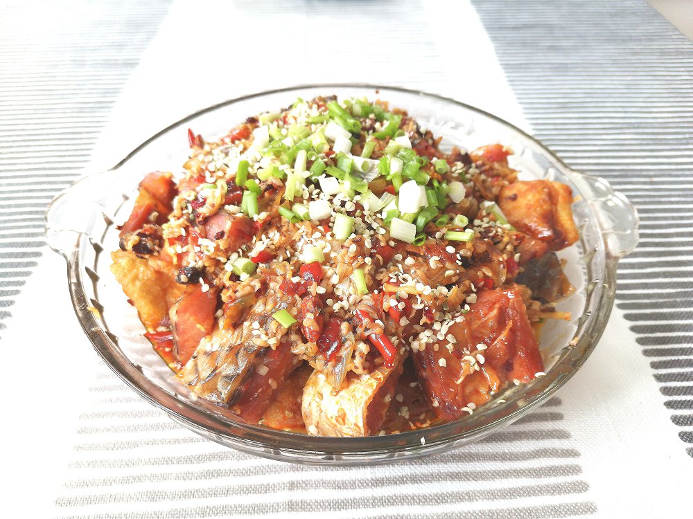 火麻仁豆泡蒸臘魚