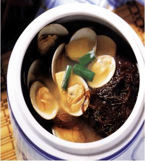玉米蚌肉湯