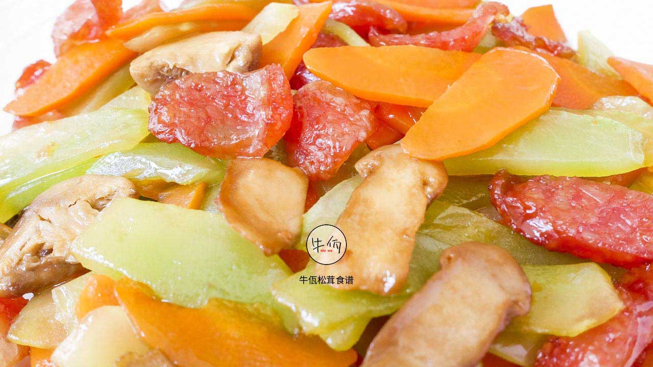 松茸炒萵筍