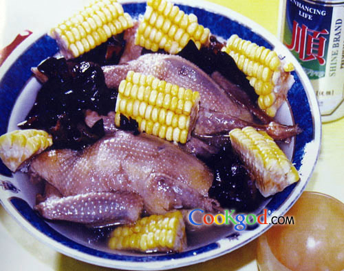 玉米燉肉鴿