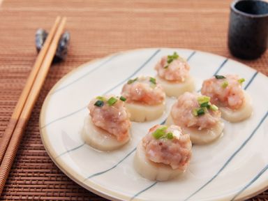 自制蝦膠釀帶子
