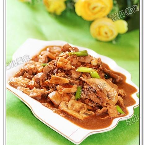 醬香雙孢菇炒肉