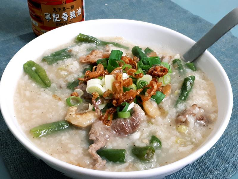 長豇豆肉粥