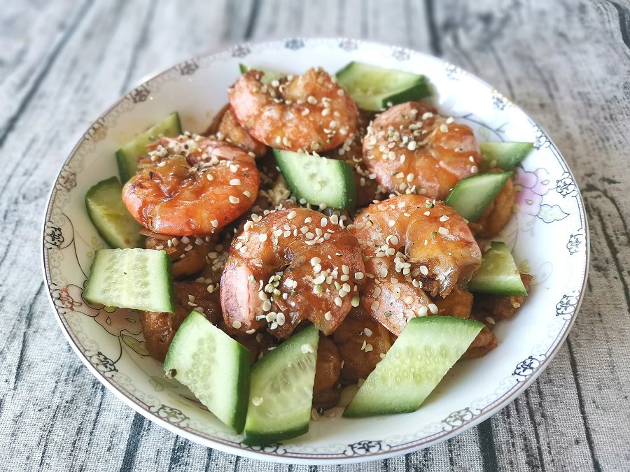 火麻仁大蝦燒豆泡