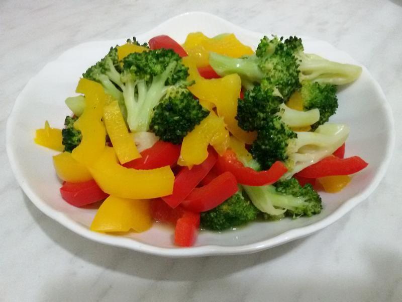 甜椒花椰菜