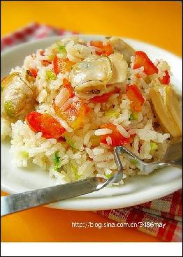 文蛤西紅柿煲仔飯