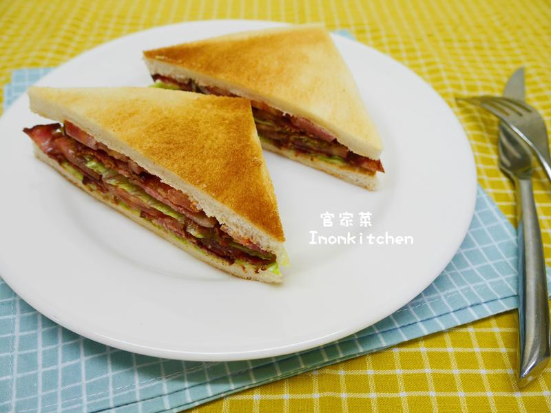 培根萵筍蕃茄三明治