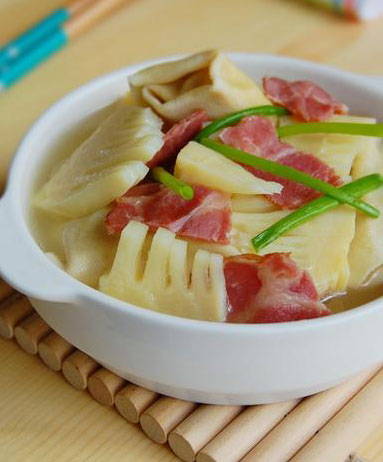 春筍咸肉百葉包