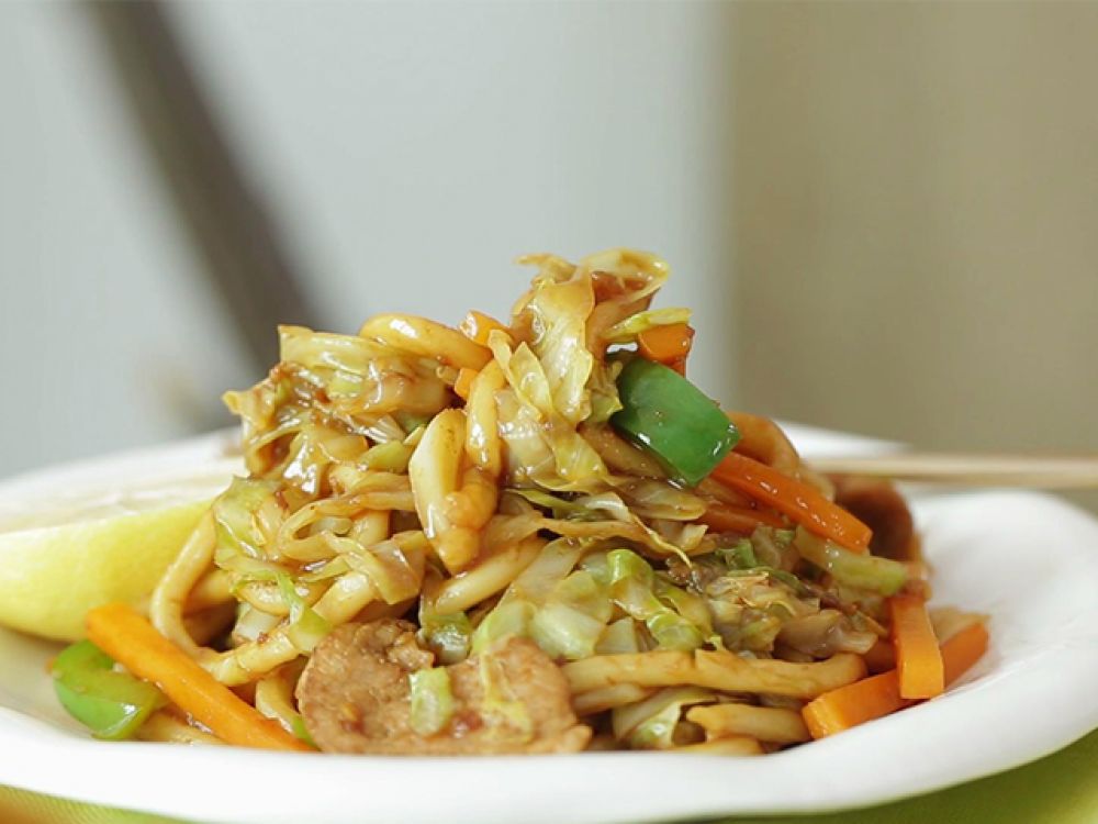足料雜蔬XO醬炒烏冬面